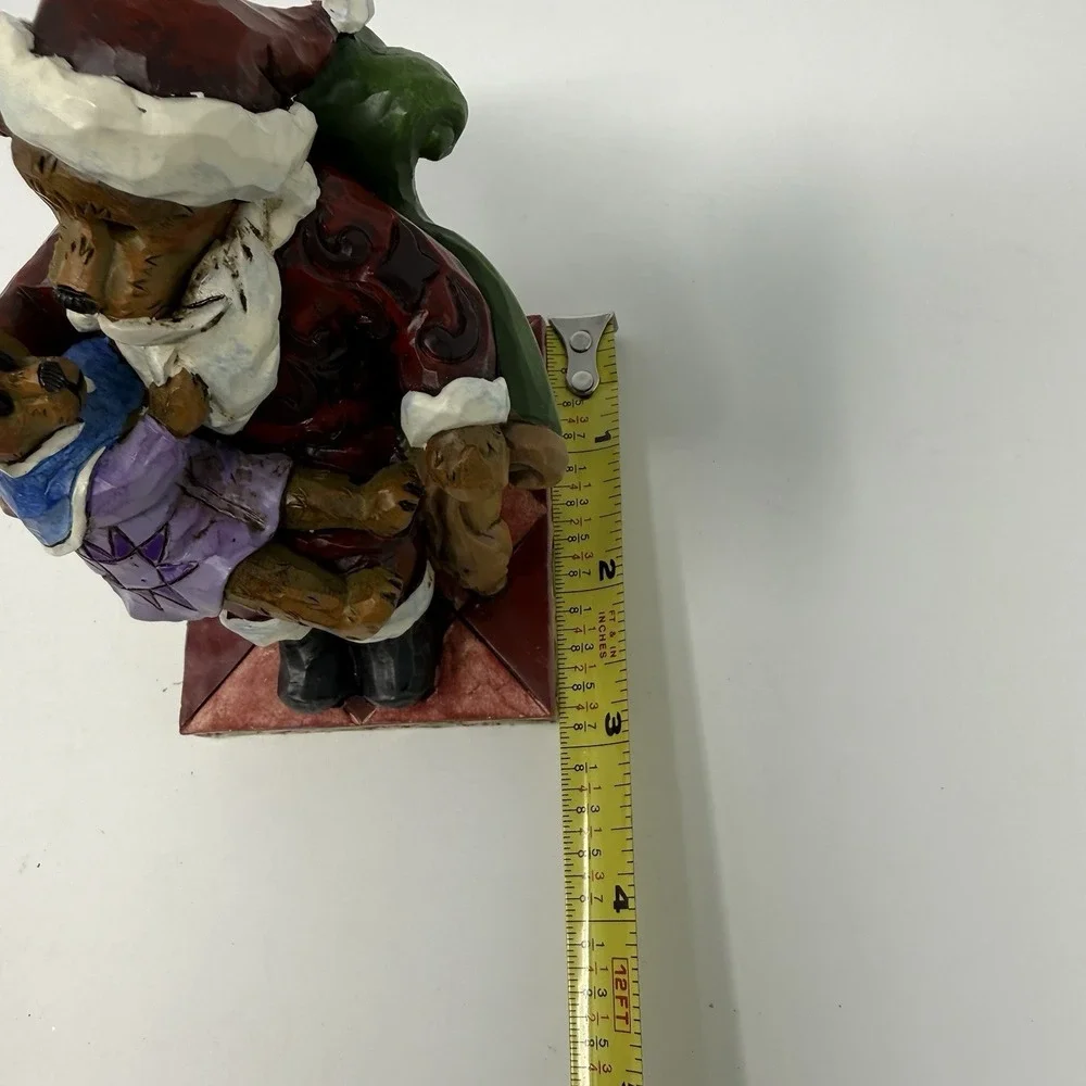 BOYDS BY JIM SHORE Santa with Holly Christmas Wishes 4-3/4